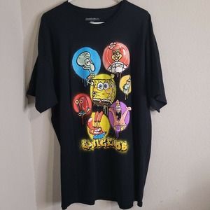 Nickelodeon size 2XL mens t-shirt top spongebob cartoon funny casual